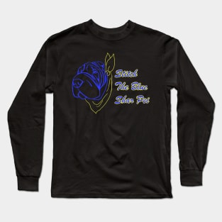 Stitch The Blue Shar Pei Long Sleeve T-Shirt